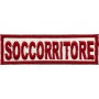 QUALIFICA "SOCCORRITORE" 10X3,2 RICAMATA CON VELCRO